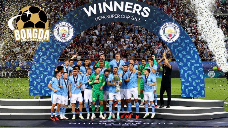 Man City đã có lần đầu tiên đoạt được Siêu cup châu Âu