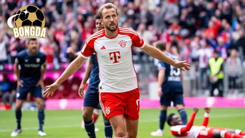 Kane phá kỷ lục của Haaland ở Bundesliga